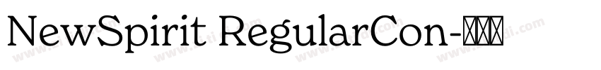 NewSpirit RegularCon字体转换